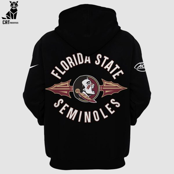 Florida State Seminoles Nike Logo Black Design 3D Hoodie