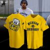 Michigan Vs Everybody Logo Blue Design Baseball Jersey