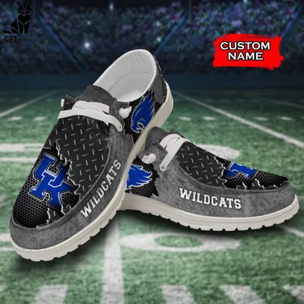 HOT NCAA Kentucky Wildcats Custom Name Hey Dude Shoes