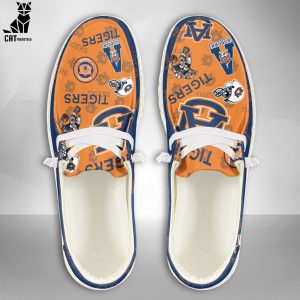 HOT TREND NCAA Auburn Tigers Custom Name Hey Dude Shoes