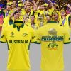 Men’s Cricket Team Champions ICC World Cup 2023 Australian Yellow Mascot Design 3D Polo Shirt