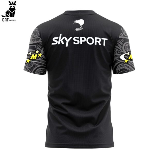 Kiwis NZRL New Zealand National Rugby League Black Design 3D T-Shirt