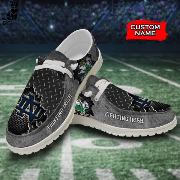 LIMITED NCAA Notre Dame Fighting Irish Custom Name Hey Dude Shoes