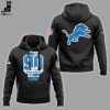 Detroit Lions NFL 90th Seasons Logo Design 3D Hoodie