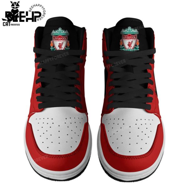 Liverpool Nike Logo Red White Design Air Jordan 1 High Top