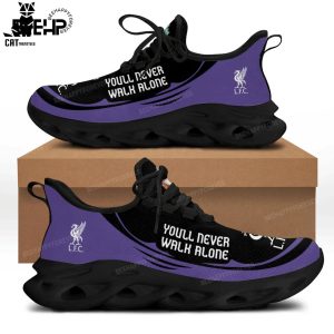 Liverpool You Never Walk Alone Clunky Black Purple Design Max Soul Shoes