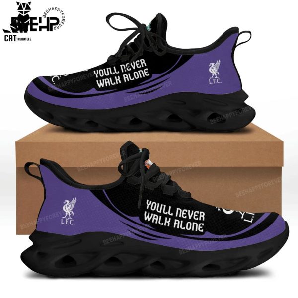 Liverpool You Never Walk Alone Clunky Black Purple Design Max Soul Shoes