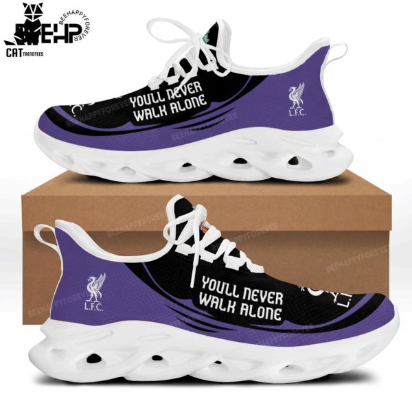 Liverpool You Never Walk Alone Clunky Black Purple Design Max Soul Shoes