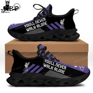 Liverpool You Never Walk Alone Clunky Black Purple Trim Design Max Soul Shoes