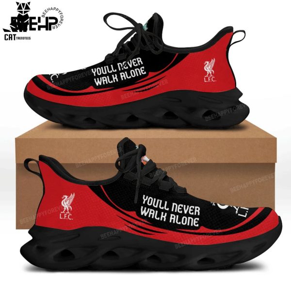 Liverpool You Never Walk Alone Clunky Black Red Design Max Soul Shoes