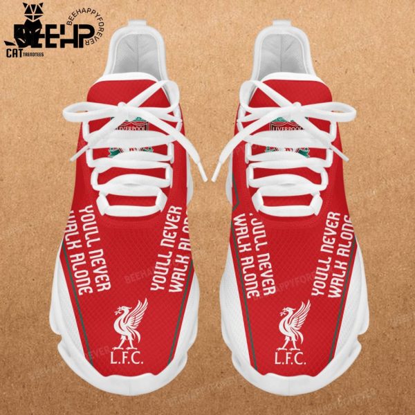 Liverpool You Never Walk Alone Full Red White Trim Design Max Soul Shoes