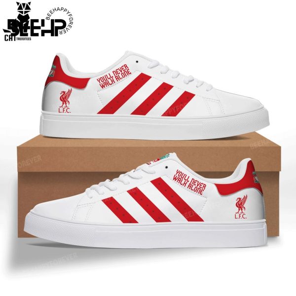 Liverpool You Never Walk Alone White Red Trim Design Stan Smith