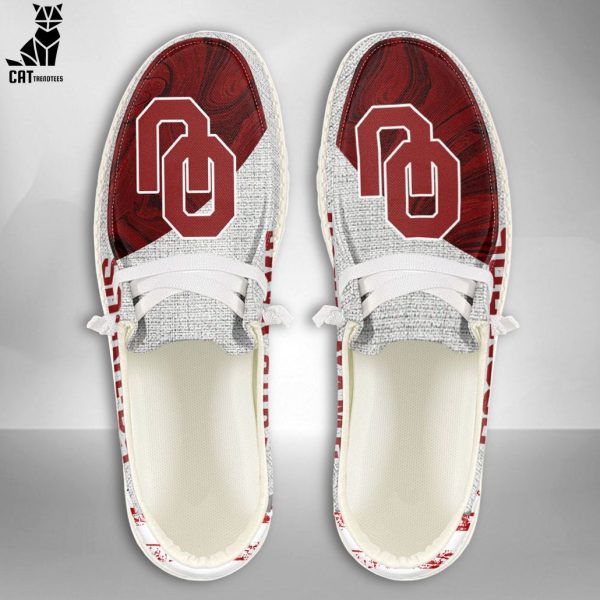 LUXURY NCAA Oklahoma Sooners Custom Name Hey Dude Shoes