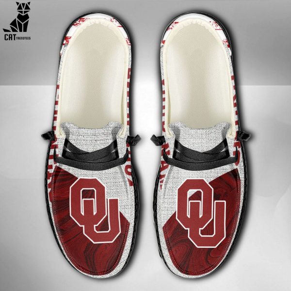 LUXURY NCAA Oklahoma Sooners Custom Name Hey Dude Shoes