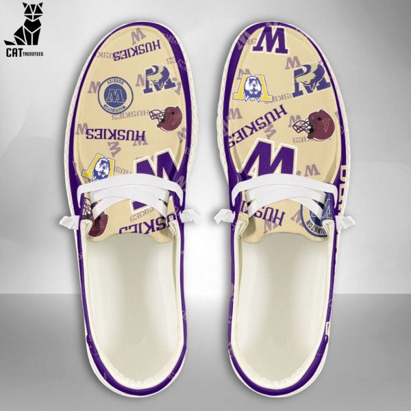 LUXURY NCAA Washington Huskies Custom Name Hey Dude Shoes