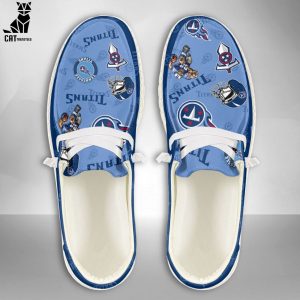 LUXURY NFL Tennessee Titans Custom Name Hey Dude Shoes POD Design