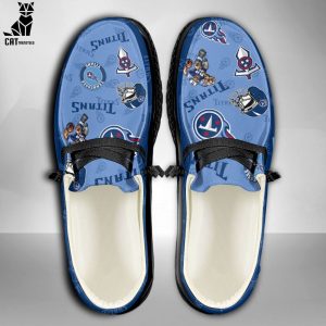 LUXURY NFL Tennessee Titans Custom Name Hey Dude Shoes POD Design