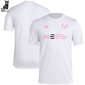 Messi Adidas White Logo Design 3D T-Shirt
