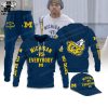 Michigan VS Everybody Mascot Go Black Design 3D Hoodie Longpant Cap Set