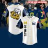 Michigan Wolverines Custom Name Full Blue Design Baseball Jersey