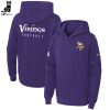 Minnesota Vikings Full Blue Design 3D Hoodie