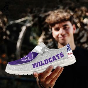 NEW NCAA Kansas State Wildcats Custom Name Hey Dude Shoes