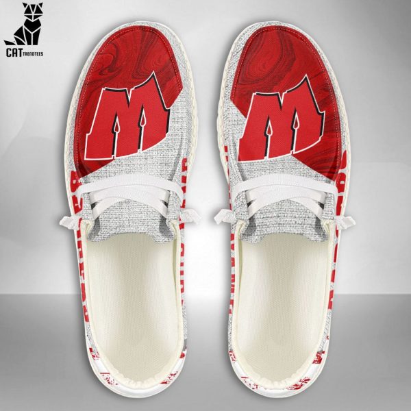 NEW NCAA Wisconsin Badgers Custom Name Hey Dude Shoes