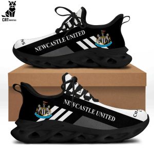 Newcastle United Black White Trim Design Max Soul Shoes