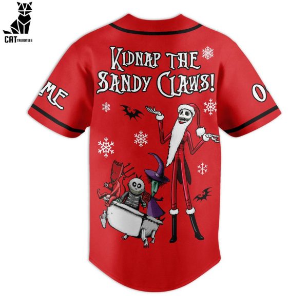 Nightmare Before Christmas Skull Red Design Baseball Jersey