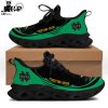 Notre Dame Fighting Irish Black Green Trim Design Max Soul Shoes