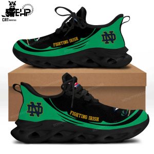 Notre Dame Fighting Irish Green Black Design Max Soul Shoes