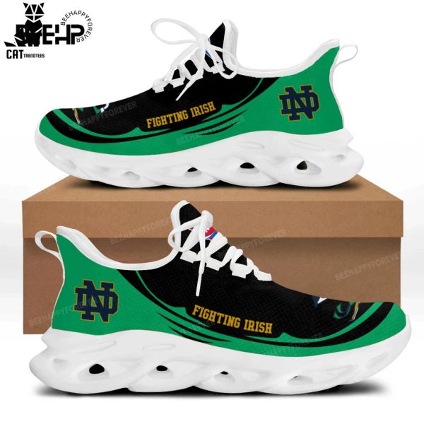 Notre Dame Fighting Irish Green Black Design Max Soul Shoes