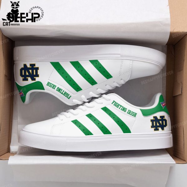 Notre Dame Fighting Irish White Green Trim Logo Design Stan Smith