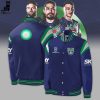 Ireland Notre Dame Fighting Green White Design Baseball Jacket