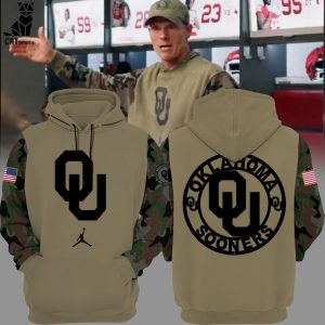 Oklahoma Football Sooners Logo Design 3D Hoodie
