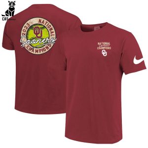 Oklahoma Sooners 2023 NCAA Nike Logo Red Design 3D T-Shirt