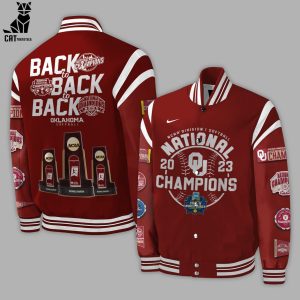 Oklahoma Sooners 2023 NCAA Softball Women’s College World Series Champions Red Design Baseball Jacket