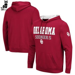Oklahoma Sooners Logo Red Football Design 3D Hoodie
