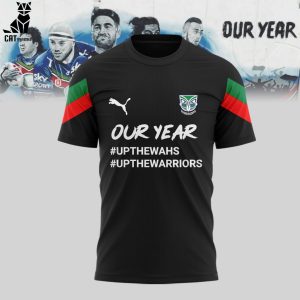 Our Year Up The Wahs Up The Warriors Black Design 3D T-Shirt