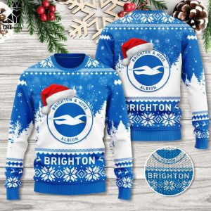 Personalized Brightob Blue Christmas Design 3D Sweater