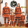 Personalized Cleveland Browns Christmas And Sport Team Logo Brown Design Pajamas Set Family
