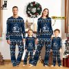 Personalized Denver Broncos Christmas And Sport Team Blue Design Pajamas Set Family