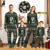 Personalized Detroit Lions Christmas And Sport Team Blue Mascot Design Pajamas Set Family