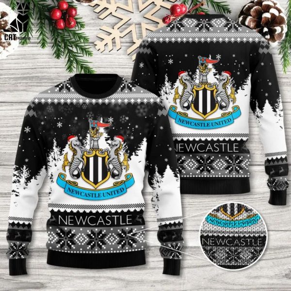 Personalized Newcastle United 3D Ugly Logo Design 3D Sweater