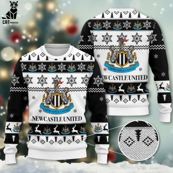 Personalized Newcastle United White Design 3D Sweater