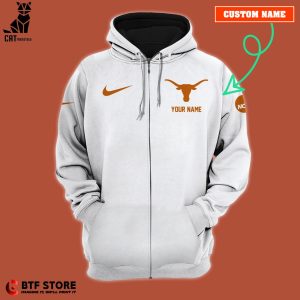 Personalized Texas Longhorns Nike Logo White Desing 3D Hoodie