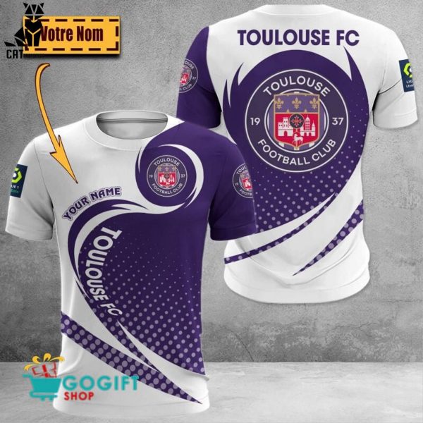 Personalized Toulouse Football Club White Purple Design 3D Hoodie