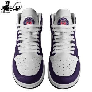 Personalized Toulouse Football Club White Purple Design Air Jordan 1 High Top