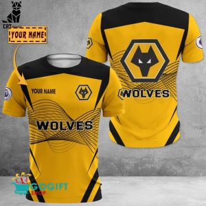 Personalized Wolverhampton Wanderers Yellow Design 3D Hoodie