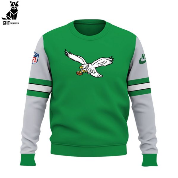Philadelphia Eagles 1933 Football Green Nike Logo NFL Design 3D Sweater